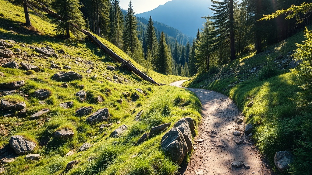 등산로에 설치된 거리 및 소요 시간을 나타내는 안내 표지